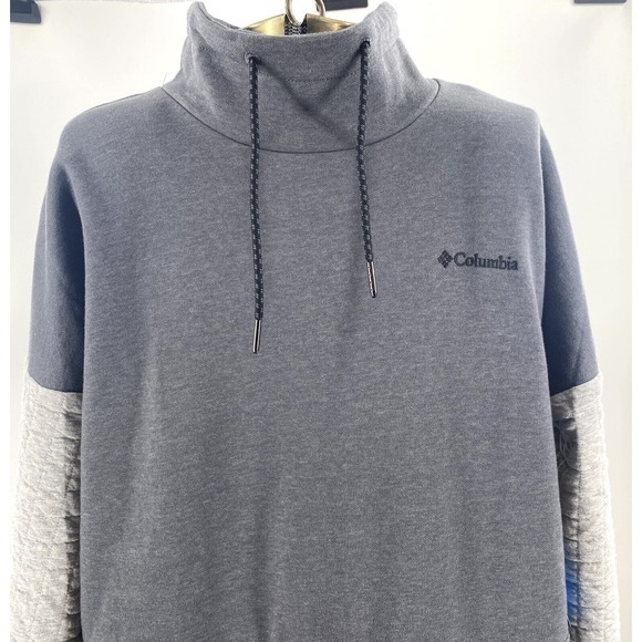 NEW Columbia Sunday Summit Oversized Grey Funnel Neck Women’s Sweatshirt Size L - Picture 11 of 16